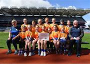 13 April 2023; The Clonmel OG, Tipperary, team pictured at the 2023 LGFA Go Games Activity Day at Croke Park, Dublin. Photo by Tyler Miller/Sportsfile