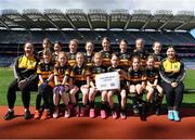 13 April 2023; The Louisburgh, Mayo, team pictured at the 2023 LGFA Go Games Activity Day at Croke Park, Dublin. Photo by Tyler Miller/Sportsfile