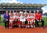 13 April 2023; The Ballymote, Sligo, team pictured at the 2023 LGFA Go Games Activity Day at Croke Park, Dublin. Photo by Tyler Miller/Sportsfile