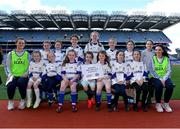 13 April 2023; The Michael Breathnach, Galway, team pictured at the 2023 LGFA Go Games Activity Day at Croke Park, Dublin. Photo by Tyler Miller/Sportsfile