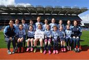 13 April 2023; The Belcoo, Fermanagh, team pictured at the 2023 LGFA Go Games Activity Day at Croke Park, Dublin. Photo by Tyler Miller/Sportsfile
