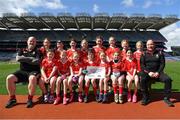 13 April 2023; The O Donovan Rossa Magherafelt, Derry, team pictured at the 2023 LGFA Go Games Activity Day at Croke Park, Dublin. Photo by Tyler Miller/Sportsfile