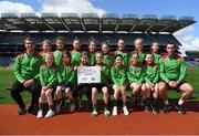13 April 2023; The St Mary's Slaughtmanus, Derry, team pictured at the 2023 LGFA Go Games Activity Day at Croke Park, Dublin. Photo by Tyler Miller/Sportsfile