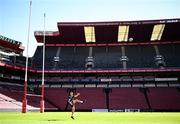 14 April 2023; Sam Prendergast during the Leinster Rugby captain's run at Emirates Airlines Park in Johannesburg, South Africa. Photo by Harry Murphy/Sportsfile