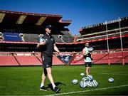 14 April 2023; Head coach Leo Cullen during the Leinster Rugby captain's run at Emirates Airlines Park in Johannesburg, South Africa. Photo by Harry Murphy/Sportsfile