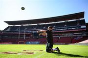 14 April 2023; Tadgh McElroy during the Leinster Rugby captain's run at Emirates Airlines Park in Johannesburg, South Africa. Photo by Harry Murphy/Sportsfile