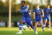 14 April 2023; Roland Idowu of Waterford during the SSE Airtricity Men's First Division match between Waterford and Kerry at the RSC in Waterford. Photo by Michael P Ryan/Sportsfile