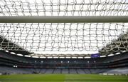 15 April 2023; A detailed view of the goal nets before the Lidl Ladies Football National League Division 1 Final match between Kerry and Galway at Croke Park in Dublin. Photo by Sam Barnes/Sportsfile