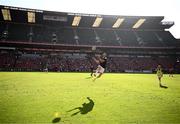 15 April 2023; Dave Kearney of Leinster warms up before the United Rugby Championship match between Emirates Lions and Leinster at Emirates Airlines Park in Johannesburg, South Africa. Photo by Harry Murphy/Sportsfile