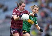 15 April 2023; Nicola Ward of Galway in action against Cáit Lynch of Kerry during the Lidl Ladies Football National League Division 1 Final match between Kerry and Galway at Croke Park in Dublin. Photo by Brendan Moran/Sportsfile