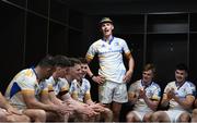 15 April 2023; Sam Prendergast of Leinster sings in the dressing room after making his debut and kicking the winning penalty in the United Rugby Championship match between Emirates Lions and Leinster at Emirates Airlines Park in Johannesburg, South Africa. Photo by Harry Murphy/Sportsfile