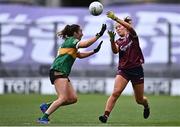 15 April 2023; Shauna Brennan of Galway in action against Aishling O'Connell of Kerry during the Lidl Ladies Football National League Division 1 Final match between Kerry and Galway at Croke Park in Dublin. Photo by Sam Barnes/Sportsfile