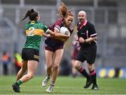 15 April 2023; Olivia Divilly of Galway in action against Eilís Lynch of Kerry during the Lidl Ladies Football National League Division 1 Final match between Kerry and Galway at Croke Park in Dublin. Photo by Sam Barnes/Sportsfile