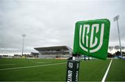 15 April 2023; A general view of the corner flag before the United Rugby Championship match between Connacht and Cardiff at Sportsground in Galway. Photo by Tyler Miller/Sportsfile