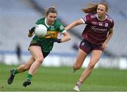 15 April 2023; Cáit Lynch of Kerry in action against Olivia Divilly of Galway during the Lidl Ladies Football National League Division 1 Final match between Kerry and Galway at Croke Park in Dublin. Photo by Brendan Moran/Sportsfile