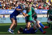 15 April 2023; Ailsa Hughes of Ireland in action against Beatrice Rigoni of Italy  during the Tik Tok Womens Six Nations Rugby Championship match between Italy and Ireland at Stadio Sergio Lanfranchi in Parma, Italy. Photo by Roberto Bregani/Sportsfile