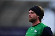 15 April 2023; Mack Hansen of Connacht warms-up before the United Rugby Championship match between Connacht and Cardiff at Sportsground in Galway. Photo by Tyler Miller/Sportsfile