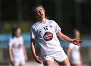 16 April 2023; Neasa Dooley of Kildare reacts after a missed chance during the 2023 Lidl Ladies National Football League Division 3 Final match between Clare and Kildare at Parnell Park in Dublin. Photo by Piaras Ó Mídheach/Sportsfile