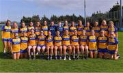 16 April 2023; The Clare squad before the 2023 Lidl Ladies National Football League Division 3 Final match between Clare and Kildare at Parnell Park in Dublin. Photo by Piaras Ó Mídheach/Sportsfile