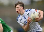 15 April 2023; Andrew Stuart of Monaghan during the Electric Ireland Ulster GAA Football Minor Championship Round 1 match between Fermanagh and Monaghan at Brewster Park in Enniskillen, Fermanagh. Photo by Ramsey Cardy/Sportsfile