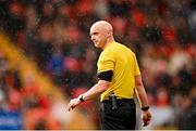 10 April 2023; Referee Neil Doyle during the SSE Airtricity Men's Premier Division match between Derry City and Bohemians at The Ryan McBride Brandywell Stadium in Derry. Photo by Ramsey Cardy/Sportsfile