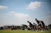 17 April 2023; Nick McCarthy, right, during a Leinster Rugby squad training session at St Peter's College in Johannesburg, South Africa. Photo by Harry Murphy/Sportsfile