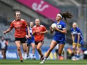 15 April 2023; Eva Galvin of Laois in action against Catherine Marley of Armagh during the Lidl Ladies Football National League Division 2 Final match between Armagh and Laois at Croke Park in Dublin. Photo by Sam Barnes/Sportsfile