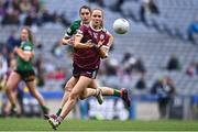 15 April 2023; Olivia Divilly of Galway in action against Emma Costello of Kerry during the Lidl Ladies Football National League Division 1 Final match between Kerry and Galway at Croke Park in Dublin. Photo by Sam Barnes/Sportsfile