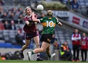 15 April 2023; Tracey Leonard of Galway in action against Niamh Carmody of Kerry during the Lidl Ladies Football National League Division 1 Final match between Kerry and Galway at Croke Park in Dublin. Photo by Sam Barnes/Sportsfile