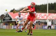 16 April 2023; John Mullan of Derry during the Christy Ring Cup Round One match between Tyrone and Derry at O'Neill's Healy Park in Omagh, Tyrone. Photo by Ramsey Cardy/Sportsfile