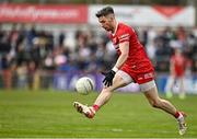 16 April 2023; Matthew Donnelly of Tyrone during the Ulster GAA Football Senior Championship Quarter-Final match between Tyrone and Monaghan at O'Neill's Healy Park in Omagh, Tyrone. Photo by Sam Barnes/Sportsfile