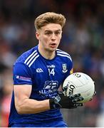16 April 2023; Karl Gallagher of Monaghan during the Ulster GAA Football Senior Championship Quarter-Final match between Tyrone and Monaghan at O'Neill's Healy Park in Omagh, Tyrone. Photo by Sam Barnes/Sportsfile