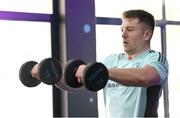 19 April 2023; Lee Barron during a Leinster Rugby squad gym session at Moove Motion Fitness Club in Johannesburg, South Africa. Photo by Harry Murphy/Sportsfile