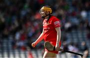 16 April 2023; Cork goalkeeper Amy Lee during the Very Camogie League Final Division 1A match between Kerry and Meath at Croke Park in Dublin. Photo by Eóin Noonan/Sportsfile