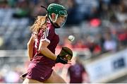 16 April 2023; Niamh McPeake of Galway during the Very Camogie League Final Division 1A match between Kerry and Meath at Croke Park in Dublin. Photo by Eóin Noonan/Sportsfile