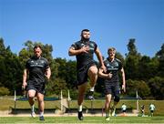 18 April 2023; Leinster players, from left, Lee Barron, Ed Byrne, Michael Milne and Tommy O'Brien during a Leinster Rugby squad training session at St Peter's College in Johannesburg, South Africa. Photo by Harry Murphy/Sportsfile