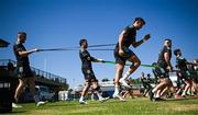 18 April 2023; Nick McCarthy, left, and Aitzol King during a Leinster Rugby squad training session at St Peter's College in Johannesburg, South Africa. Photo by Harry Murphy/Sportsfile