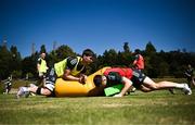 18 April 2023; Brian Deeny, left, and Chris Cosgrave during a Leinster Rugby squad training session at St Peter's College in Johannesburg, South Africa. Photo by Harry Murphy/Sportsfile