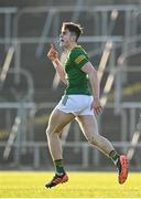 18 April 2023; Jack Kinlough of Meath celebrates after kicking a point during the Eirgrid Leinster GAA Football U20 Championship Semi-Final match between Meath and Dublin at Páirc Tailteann in Navan, Meath. Photo by Seb Daly/Sportsfile