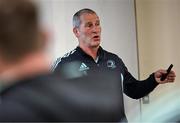 19 April 2023; Leinster senior coach Stuart Lancaster during a Leinster Rugby club coaches development workshop at Leinster Rugby HQ in Dublin. Photo by David Fitzgerald/Sportsfile