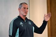 19 April 2023; Leinster senior coach Stuart Lancaster during a Leinster Rugby club coaches development workshop at Leinster Rugby HQ in Dublin. Photo by David Fitzgerald/Sportsfile