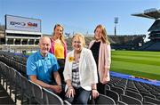 20 April 2023; In attendance at the announcement of an Official Charity Partnership between the GPA and Jack and Jill for 2023 are Jack and Jill board member and former Dublin footballer John O'Leary, Jack and Jill representative Ali Sheridan, Jack and Jill Chief Executive Officer Carmel Doyle and Jack and Jill representative Clodagh Hogan, at Croke Park in Dublin. Photo by Sam Barnes/Sportsfile