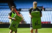 21 April 2023; Conor O’Tighearnaigh, right, and Liam Molony during a Leinster Rugby captain's run at Loftus Versfeld Stadium in Pretoria, South Africa. Photo by Harry Murphy/Sportsfile