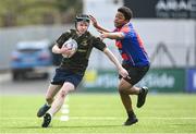 21 April 2023; Action from the game between Dun Laoighoire Rathdown Council and Fingal County Council during the Leinster Rugby Metro Council Cup at Energia Park in Dublin. Photo by David Fitzgerald/Sportsfile