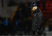 21 April 2023; Dundalk head coach Stephen O'Donnell after the SSE Airtricity Men's Premier Division match between Shelbourne and Dundalk at Tolka Park in Dublin. Photo by David Fitzgerald/Sportsfile