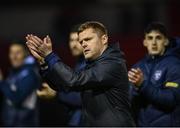 21 April 2023; Shelbourne manager Damien Duff after the SSE Airtricity Men's Premier Division match between Shelbourne and Dundalk at Tolka Park in Dublin. Photo by David Fitzgerald/Sportsfile