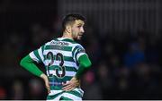 21 April 2023; Neil Farrugia of Shamrock Rovers during the SSE Airtricity Men's Premier Division match between St Patrick's Athletic and Shamrock Rovers at Richmond Park in Dublin. Photo by Seb Daly/Sportsfile
