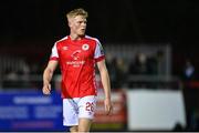 21 April 2023; Jay McGrath of St Patrick's Athletic during the SSE Airtricity Men's Premier Division match between St Patrick's Athletic and Shamrock Rovers at Richmond Park in Dublin. Photo by Seb Daly/Sportsfile