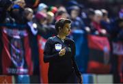 21 April 2023; Assistant referee Michelle O'Neill during the SSE Airtricity Men's Premier Division match between Drogheda United and Bohemians at Weaver's Park in Drogheda, Louth. Photo by Stephen McCarthy/Sportsfile