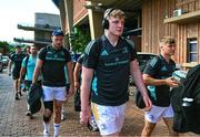 22 April 2023; Conor O’Tighearnaigh of Leinster arrives before the United Rugby Championship match between Vodacom Bulls and Leinster at Loftus Versfeld Stadium in Pretoria, South Africa. Photo by Harry Murphy/Sportsfile